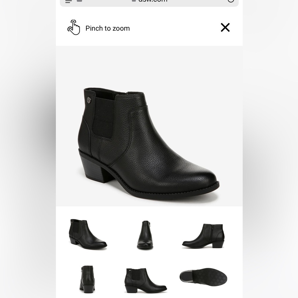 NIB Vionic black leather Finn bootie